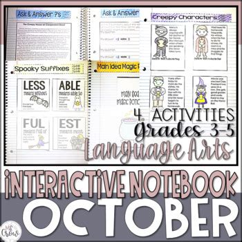 Ela Interactive Notebook October By Ms Crow Tpt