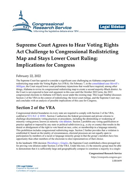 Supreme Court Agrees To Hear Voting Rights Act Challenge To