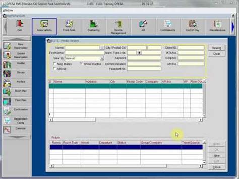 OPERA PMS - 02 Profiles - YouTube