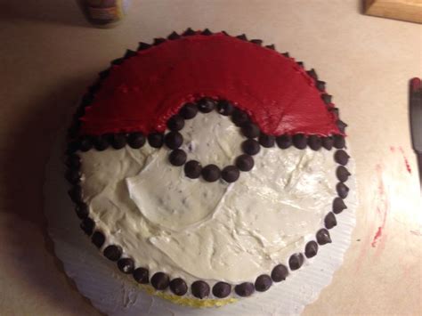 Pokeball Cake Pokeball Cake Pokemon Birthday Party Outdoors