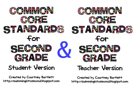 Swimming Into Second Common Core Standards For 2nd Grade Teaching Common Core Common Core