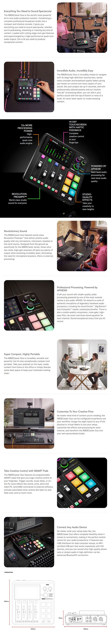 Rode RODECaster Duo Integrated Audio Production Studio