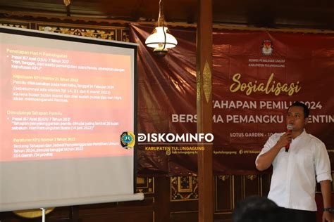 Sosialisasi Tahapan Pemilu Tahun 2024 Kabupaten Tulungagung