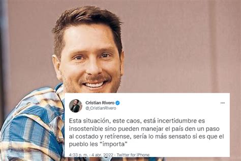 Cristian Rivero Pide A Pedro Castillo Que Dé Un Paso Al Costado “esta