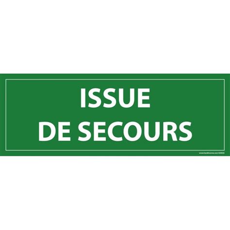 Panneau Issue De Secours Pour L Évacuation De Votre Erp 2 Dimensions