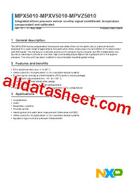 Mpx Gp Datasheet Pdf Nxp Semiconductors