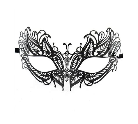 Masquerade Masks Laser Cut Metal Venetian Mask Butterfly Design 3