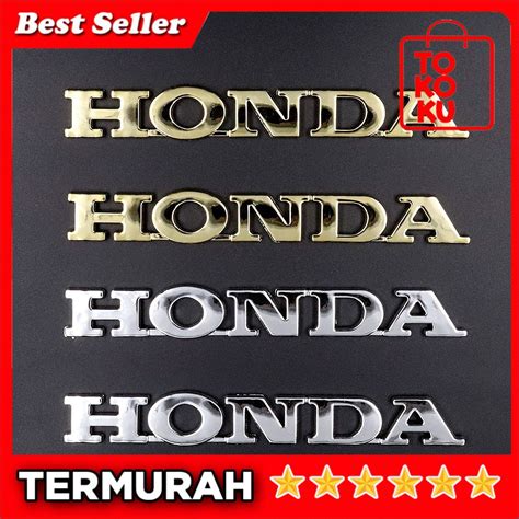 Jual Tokoku Emblem Logo Honda Tulisan Pcs Motor Vario Pcx Cbr Supra