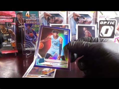 2019 2020 Optic Mega Box 3 Cello Prizm Hanger Mosaic Ja Morant Purple