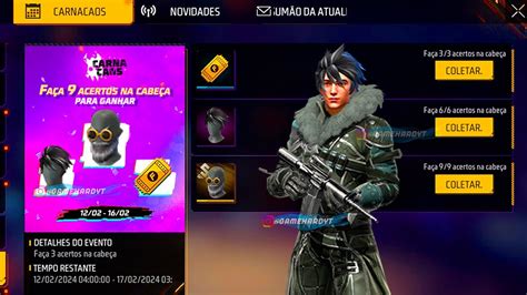 NOVO SOMBRA ROXA NOVA BARBINHA CALENDARIO SEMANAL FREE FIRE