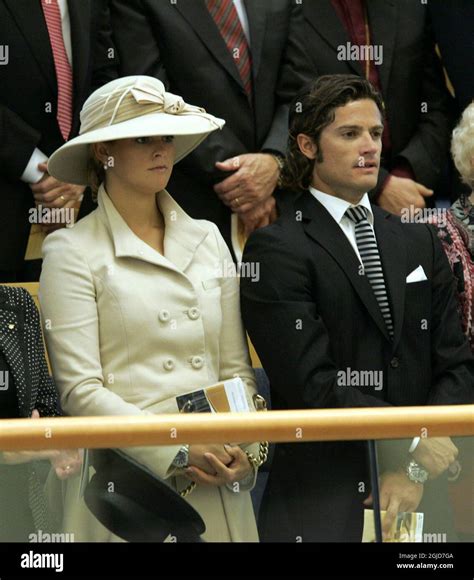 Swedens Princess Madeleine And Prince Carl Philip At The Official Ceremony To Mark The Opening