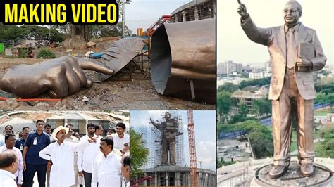 Dr BR Ambedkar 125 Feet Statue MAKING Video Ambedkar Statue In