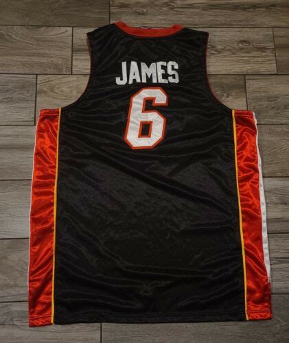 2012 Miami Heat Lebron James Jersey Satin Shiny Sz 52… - Gem