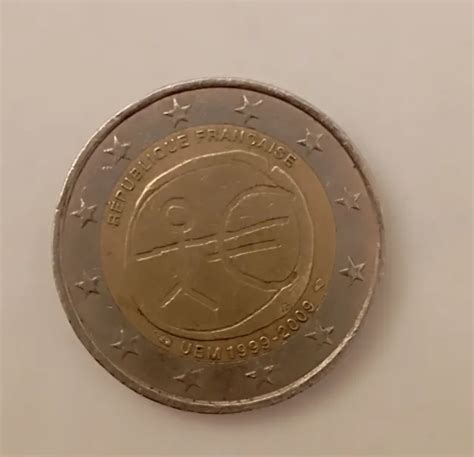 MONETA 2 EURO Francia rara da collezione Republique Française UEM