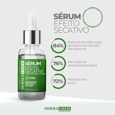 S Rum Facial Dermachem Efeito Secativo Beleza Na Web