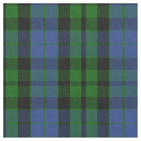 Clan MacKay Tartan Fabric | Zazzle