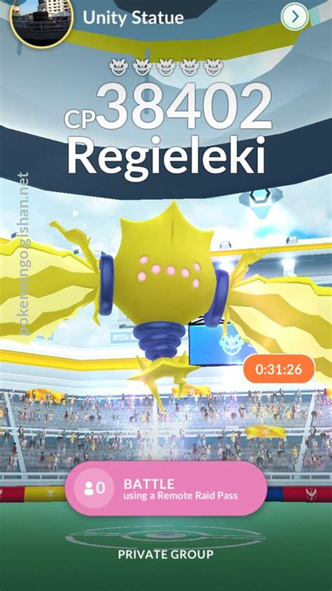 Regieleki Raid Boss Pokemon Go