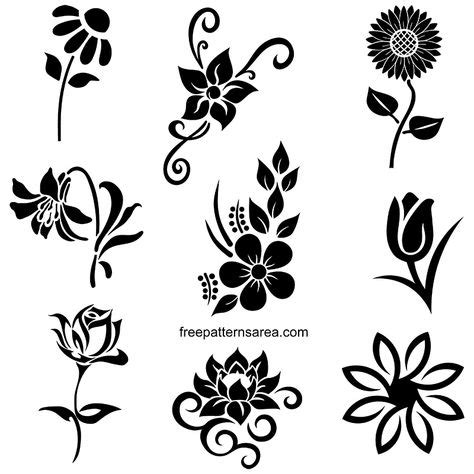 Creative and Beautiful Flower Stencil Ideas