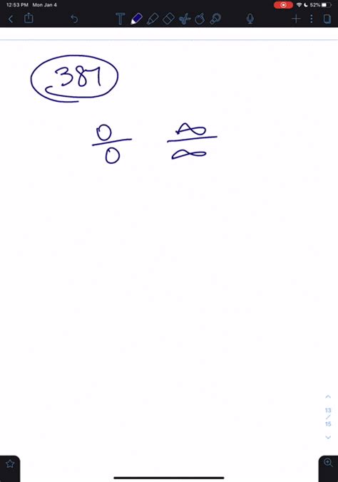 SOLVED For The Following Exercises Evaluate The Limits With Either L