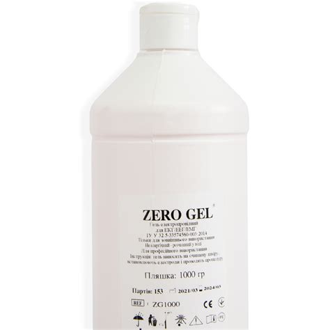 Гель Zero gel (1 л) токопроводящий для ЭКГ, УЗИ, ЕЕГ, миостимулятора ...
