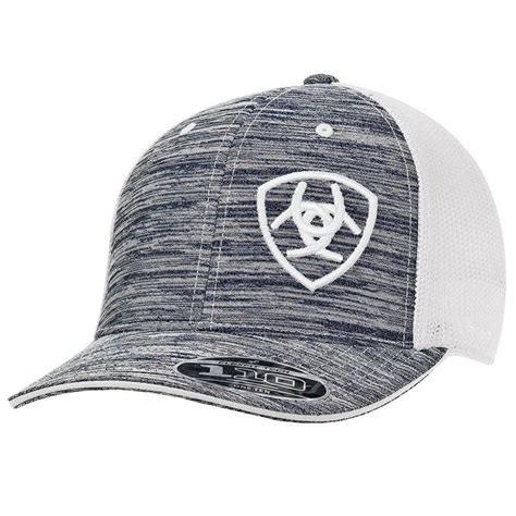 Grey Heather Frontflex Fit 110 Technologyoffset Ariat Logo Shieldmesh Snap Backthis Ariat Mens