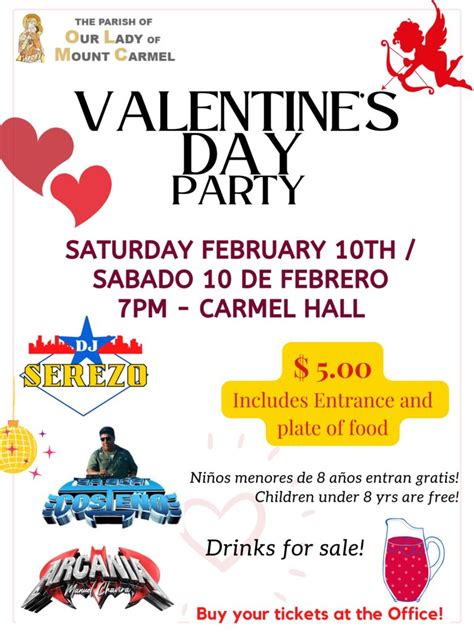 Valentine's Day Party — The Parish of Our Lady of Mount Carmel - Melrose Park, IL