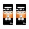 Duracell 303 357 76 Silver Oxide Button Battery 3 Count Battery Mix