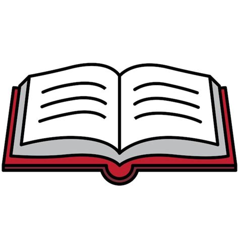 Premium Vector Red Book Opened Icon Isometric Of Red Book Vector