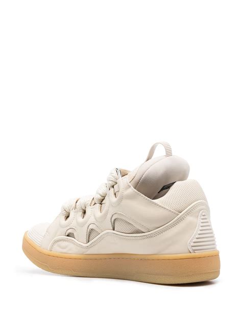 Lanvin Curb Lace Up Sneakers Farfetch