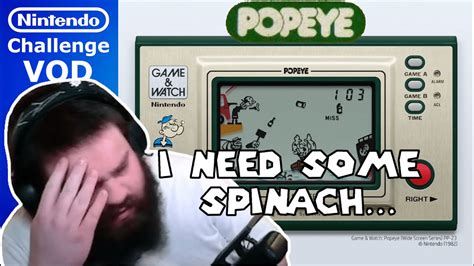 Vod Beating Every Nintendo Game Game Watch Popeye Game