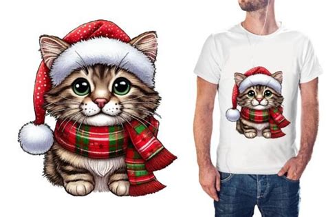 Free Christmas Cat PNG Graphic By Journey With Craft Creative Fabrica