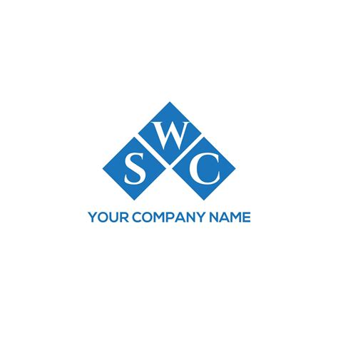 SWC letter logo design on white background. SWC creative initials letter logo concept. SWC ...