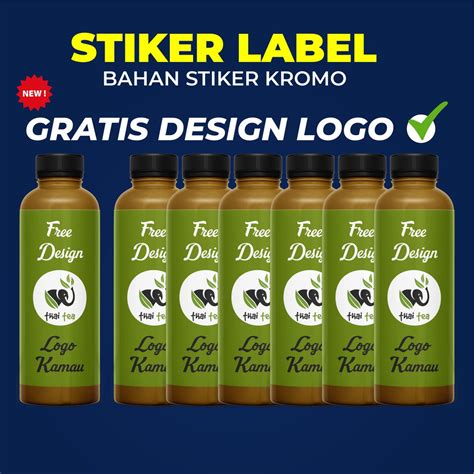 Jual Stiker Label Minuman Botol Plastik Stiker Label Makanan Dan Minuman Olshop Shopee Indonesia