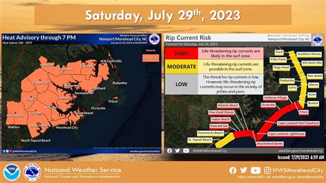 Heat Advisory Continues On Saturday High Risk Of Rip Currents For