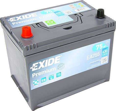 Autobatterie EXIDE EA755 Premium 12V 75Ah 630A günstig kaufen