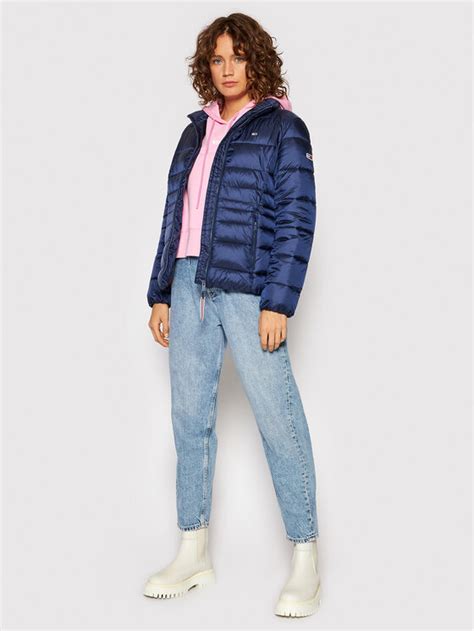 Tommy Jeans Daunenjacke Quilted Tape Detail Dw Dw Dunkelblau