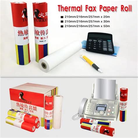 2 Rollos De Papel T Rmico Para Fax De 210mm X 30m Rollo De M Quina