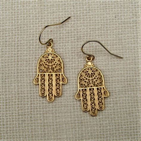 Hamsa Earrings Honoring The Sacredhonoring The Sacred