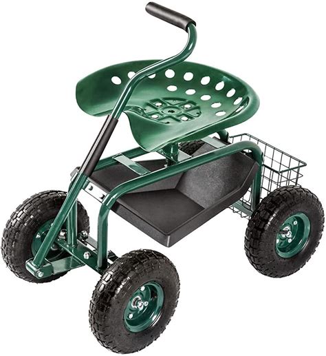 Garden Cart With Seat And Wheels