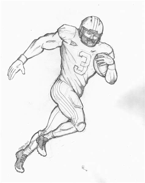 Free Football Player Drawing, Download Free Football Player Drawing png ...