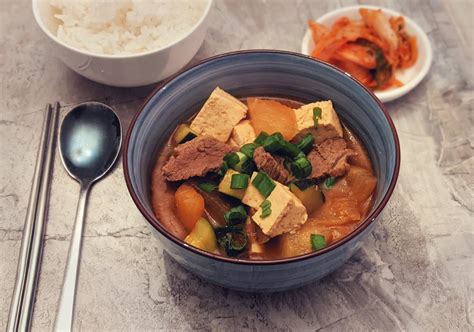 Doenjang Jjigae With Beef And Radish Dining And Cooking