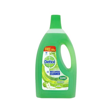 Dettol Multi Surface Cleaner Green Apple Liquid 2lit Shopifull