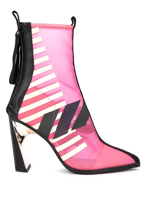 Buy United Nude Molten Calli Hi Closed Toe Hi Heels In Neon Pink