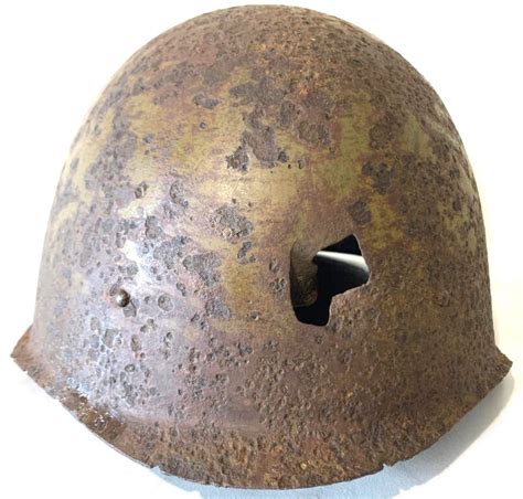 Ww2 Red Army Soviet Helmet Ssh 40 Abganerovo At Stalingrad