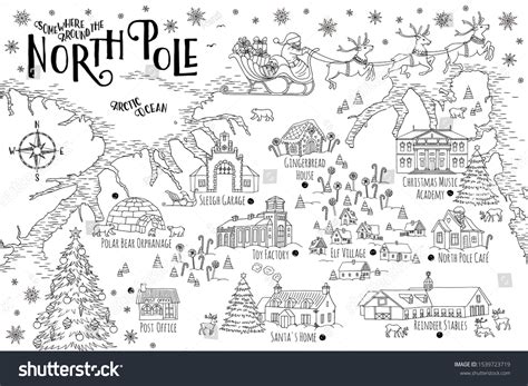 58 Hand Drawn North Pole Map Images, Stock Photos & Vectors | Shutterstock