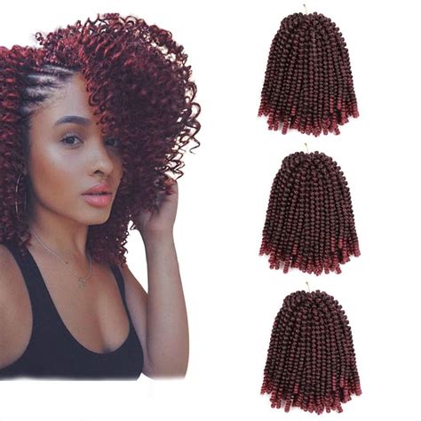 3 Pack Spring Twist Crochet Braids Bomb Twist Crochet Hair