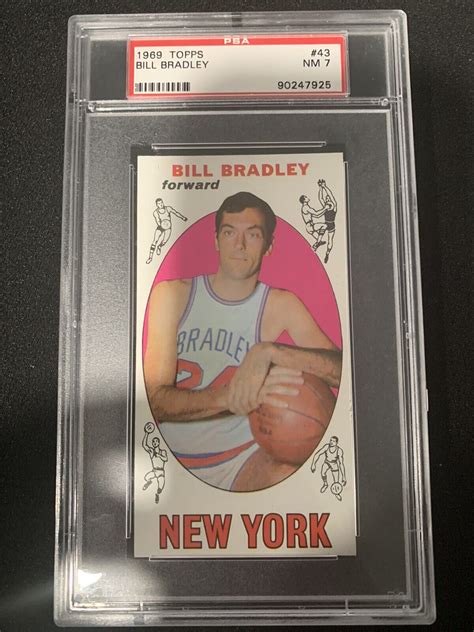 1969 Topps Bill Bradley HOF 43 Rookie Card Rc PSA 7 EBay