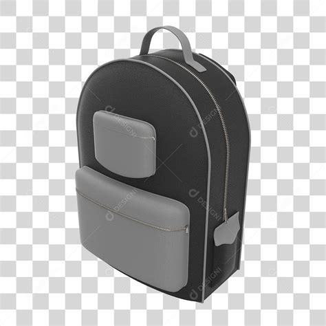 Elemento D Para Composi O Mochila Escolar Preta Png Transparente