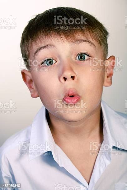 Surprised Kid With His Mouth Open Stock Photo - Download Image Now ...