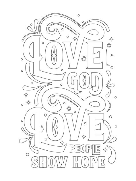 God Is Love Coloring Sheet Sketch Coloring Page